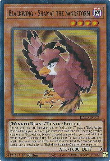 Blackwing - Shamal the Sandstorm [DABL-EN002] Super Rare | Jomio and Rueliete's Cards and Comics