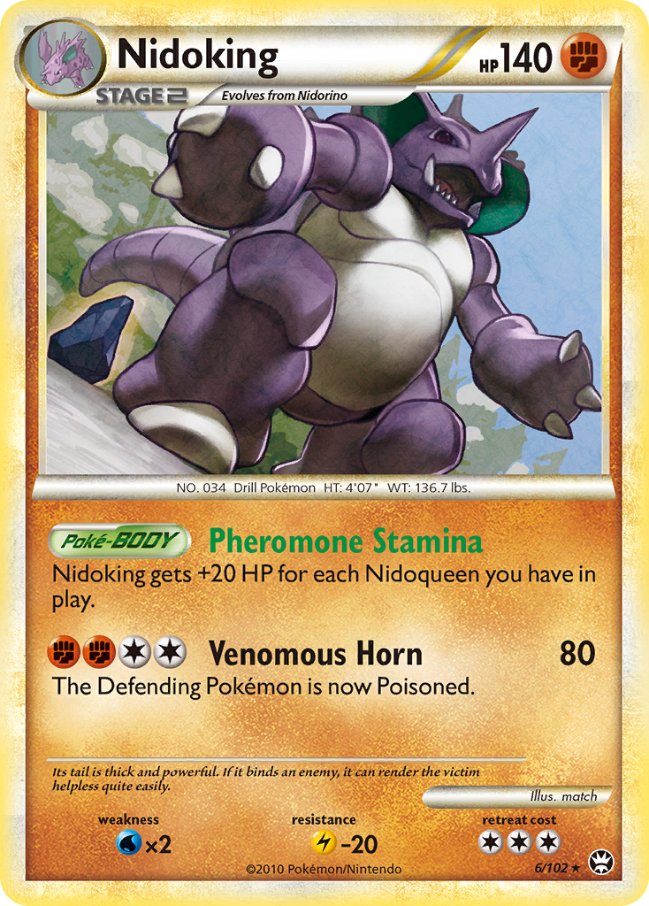 Nidoking (6/102) [HeartGold & SoulSilver: Triumphant] | Jomio and Rueliete's Cards and Comics