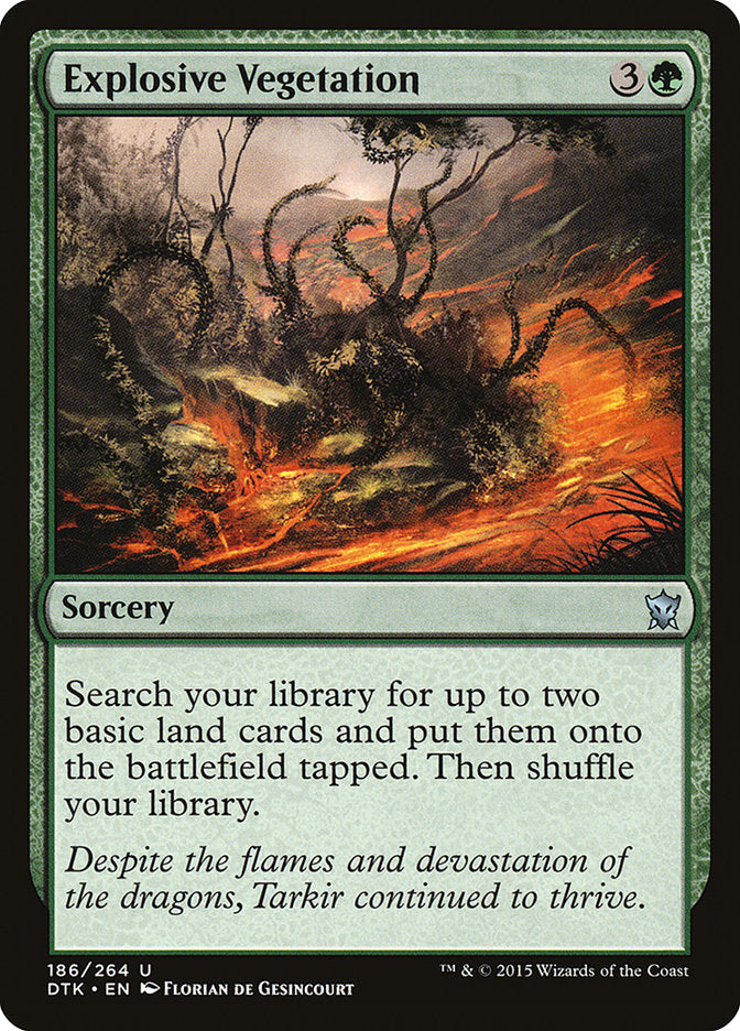 Explosive Vegetation [Dragons of Tarkir] | Jomio and Rueliete's Cards and Comics
