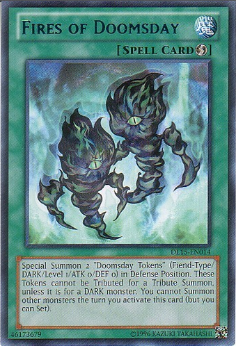Fires of Doomsday (Blue) [DL15-EN014] Rare | Jomio and Rueliete's Cards and Comics
