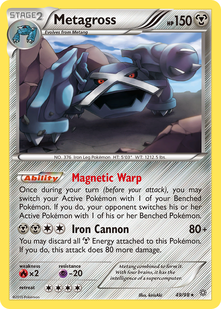 Metagross (49/98) [XY: Ancient Origins] | Jomio and Rueliete's Cards and Comics