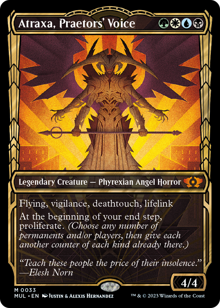 Atraxa, Praetors' Voice (Halo Foil) [Multiverse Legends] | Jomio and Rueliete's Cards and Comics