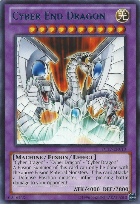 Cyber End Dragon (Blue) [DL17-EN010] Rare | Jomio and Rueliete's Cards and Comics
