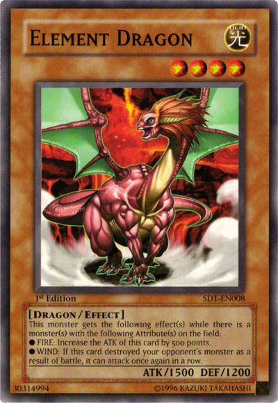Element Dragon [SD1-EN008] Common | Jomio and Rueliete's Cards and Comics