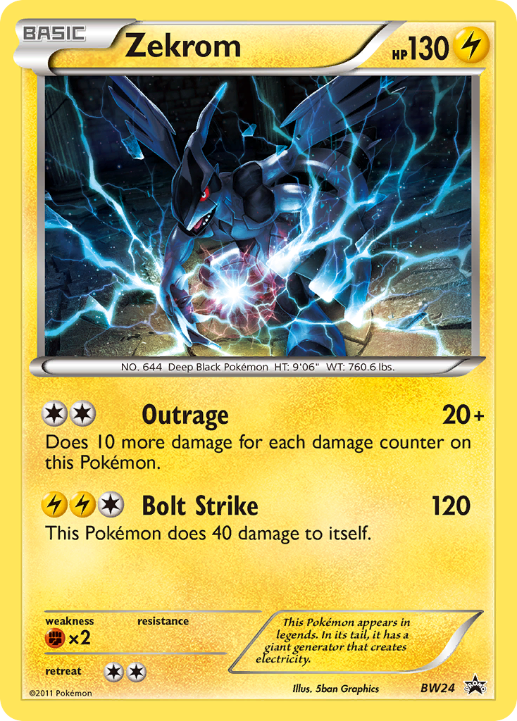 Zekrom (BW24) [Black & White: Black Star Promos] | Jomio and Rueliete's Cards and Comics
