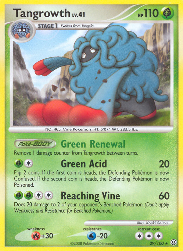 Tangrowth (29/100) [Diamond & Pearl: Stormfront] | Jomio and Rueliete's Cards and Comics