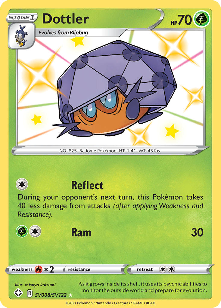 Dottler (SV008/SV122) [Sword & Shield: Shining Fates] | Jomio and Rueliete's Cards and Comics