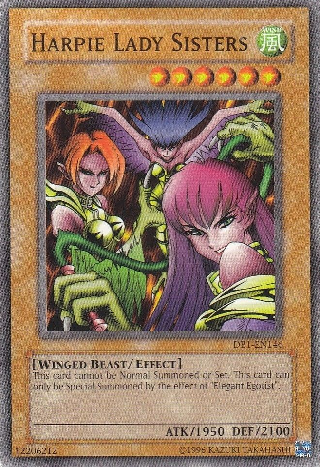 Harpie Lady Sisters [DB1-EN146] Common | Jomio and Rueliete's Cards and Comics