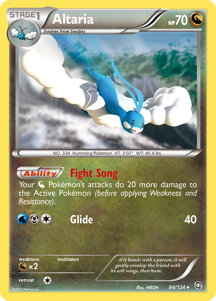 Altaria (84/124) [Black & White: Dragons Exalted] | Jomio and Rueliete's Cards and Comics