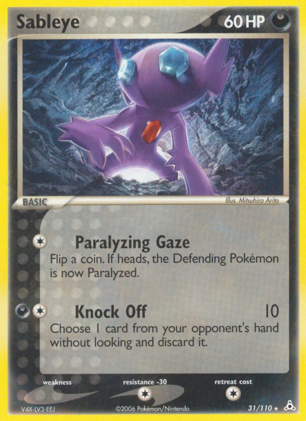 Sableye (31/110) [EX: Holon Phantoms] | Jomio and Rueliete's Cards and Comics
