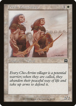Fresh Volunteers [Mercadian Masques] | Jomio and Rueliete's Cards and Comics