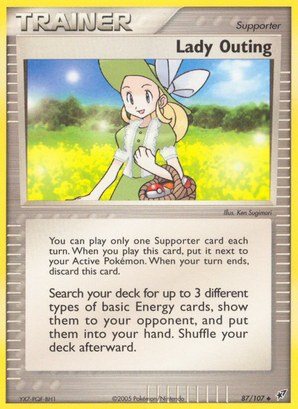 Lady Outing (87/107) [EX: Deoxys] | Jomio and Rueliete's Cards and Comics