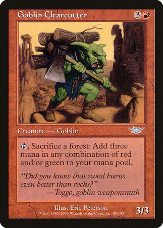 Goblin Clearcutter [Legions] | Jomio and Rueliete's Cards and Comics