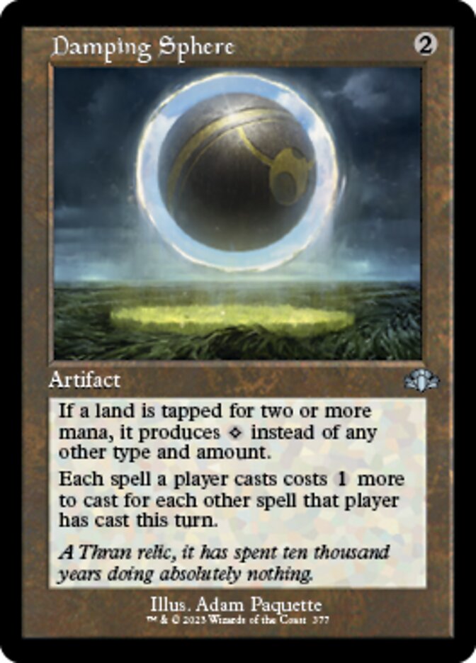 Damping Sphere (Retro) [Dominaria Remastered] | Jomio and Rueliete's Cards and Comics