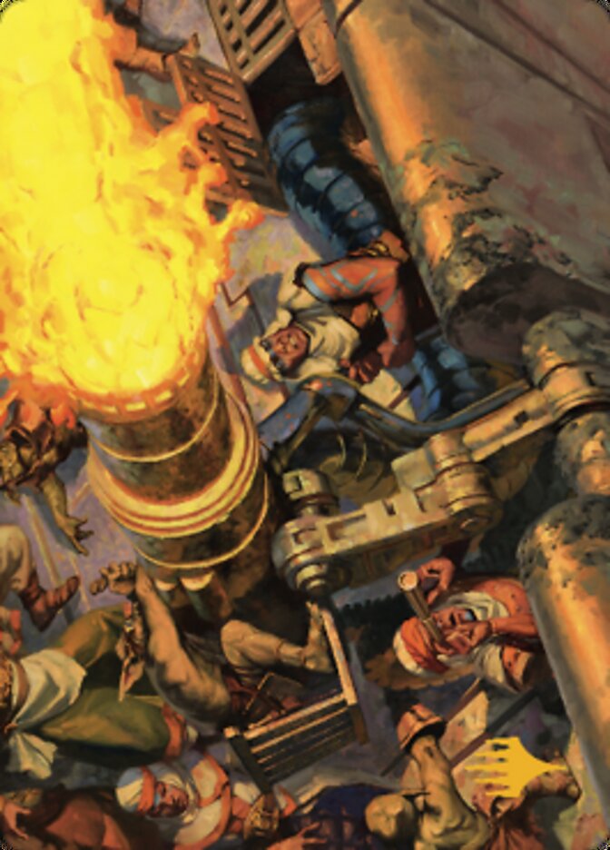 Mana Cannons Art Card (Gold-Stamped Signature) [Dominaria United Art Series] | Jomio and Rueliete's Cards and Comics