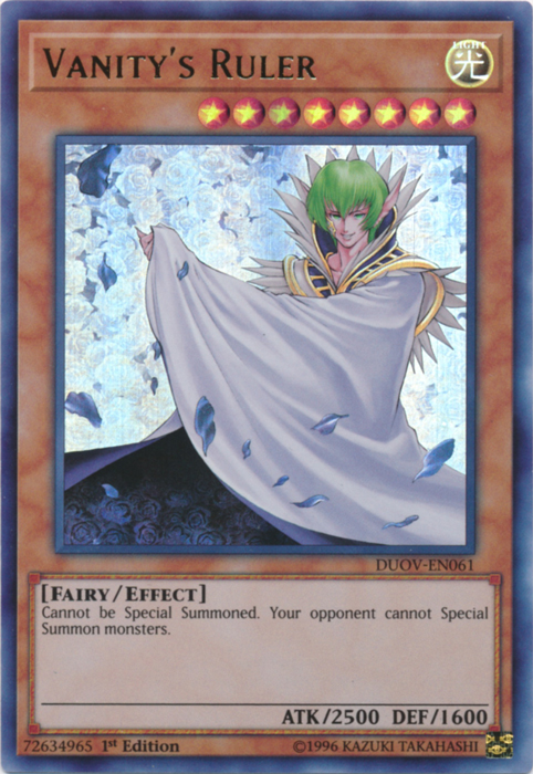 Vanity's Ruler [DUOV-EN061] Ultra Rare | Jomio and Rueliete's Cards and Comics
