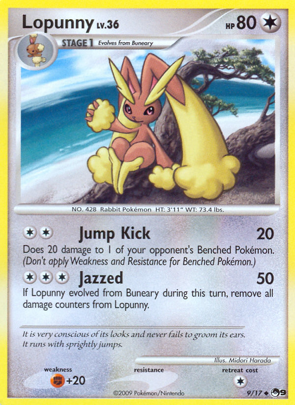 Lopunny (9/17) [POP Series 9] | Jomio and Rueliete's Cards and Comics
