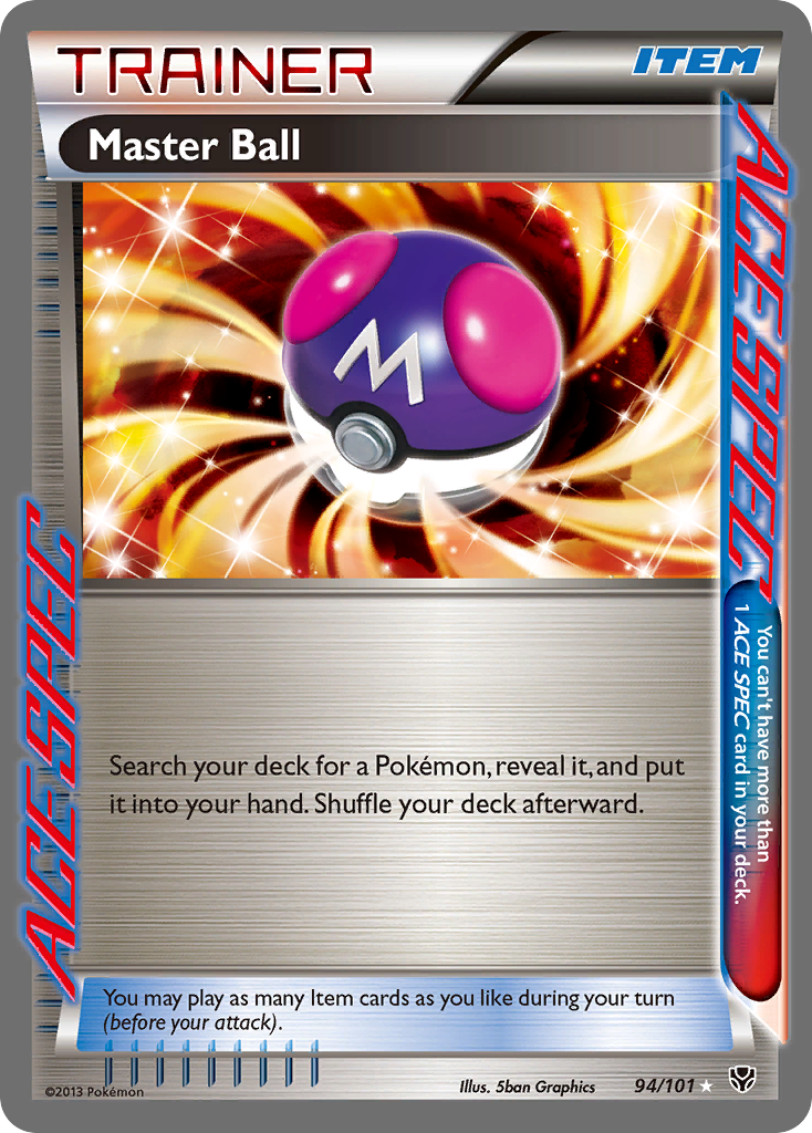 Master Ball (94/101) [Black & White: Plasma Blast] | Jomio and Rueliete's Cards and Comics