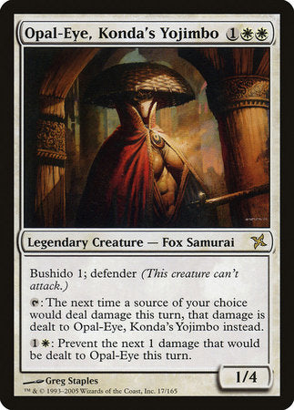 Opal-Eye, Konda's Yojimbo [Betrayers of Kamigawa] | Jomio and Rueliete's Cards and Comics