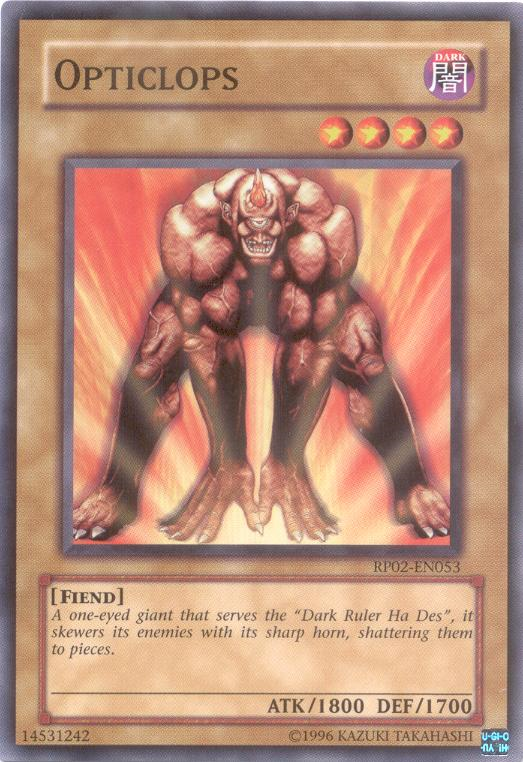 Opticlops [RP02-EN053] Common | Jomio and Rueliete's Cards and Comics
