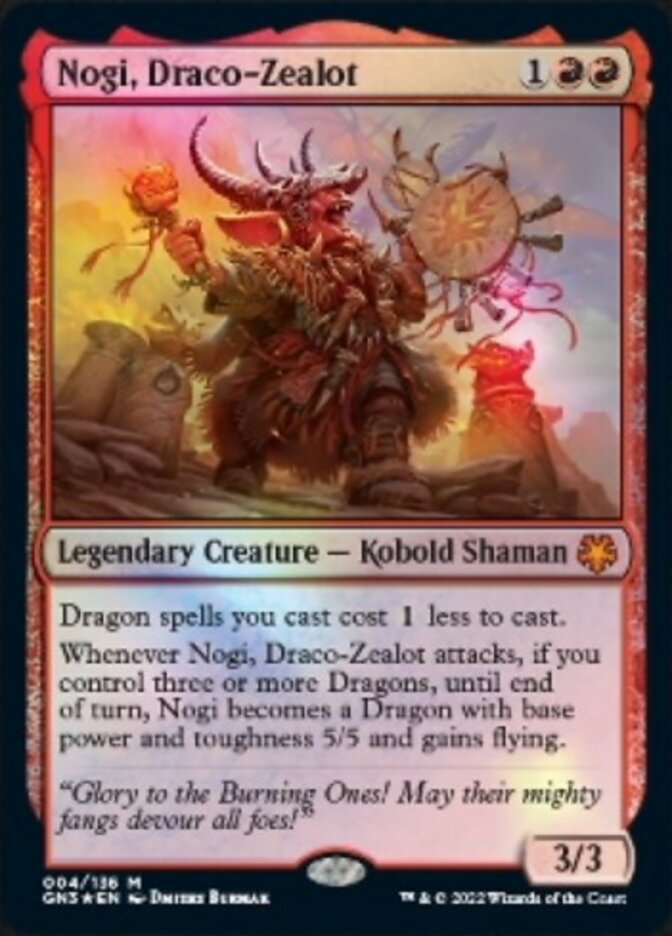 Nogi, Draco-Zealot [Game Night: Free-for-All] | Jomio and Rueliete's Cards and Comics