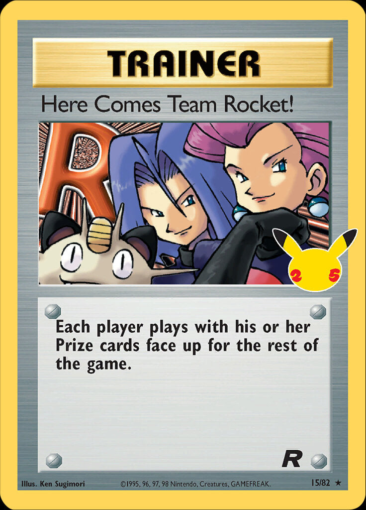 Here Comes Team Rocket! (15/82) [Celebrations: 25th Anniversary - Classic Collection] | Jomio and Rueliete's Cards and Comics