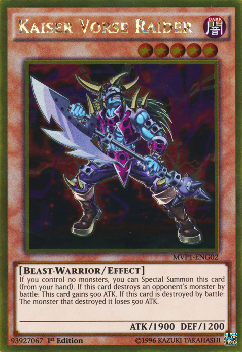 Kaiser Vorse Raider [MVP1-ENG02] Gold Rare | Jomio and Rueliete's Cards and Comics