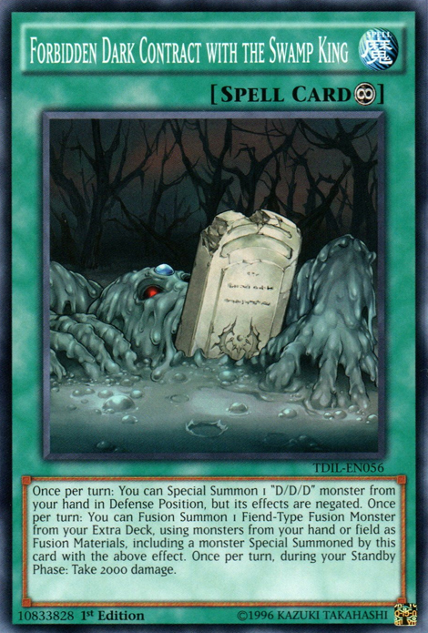 Forbidden Dark Contract with the Swamp King [TDIL-EN056] Common | Jomio and Rueliete's Cards and Comics