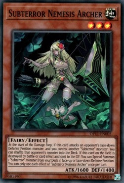 Subterror Nemesis Archer [OP11-EN005] Super Rare | Jomio and Rueliete's Cards and Comics