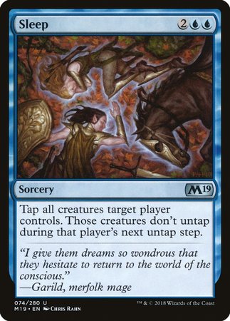 Sleep [Core Set 2019] | Jomio and Rueliete's Cards and Comics