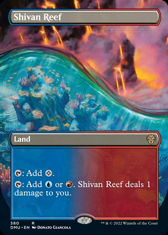 Shivan Reef (Borderless Alternate Art) [Dominaria United] | Jomio and Rueliete's Cards and Comics