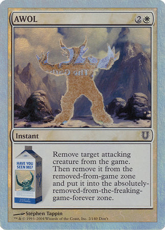 AWOL (Alternate Foil) [Unhinged] | Jomio and Rueliete's Cards and Comics