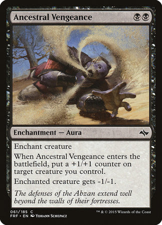 Ancestral Vengeance [Fate Reforged] | Jomio and Rueliete's Cards and Comics