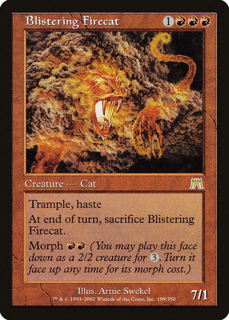 Blistering Firecat [Onslaught] | Jomio and Rueliete's Cards and Comics