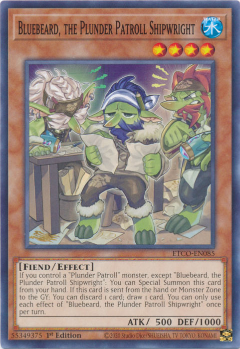 Bluebeard, the Plunder Patroll Shipwright [ETCO-EN085] Common | Jomio and Rueliete's Cards and Comics