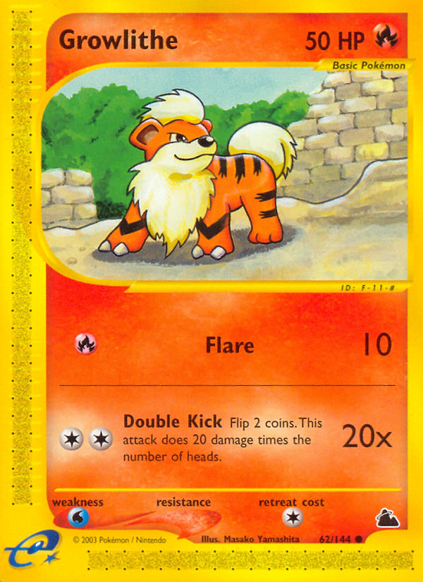 Growlithe (62/144) [Skyridge] | Jomio and Rueliete's Cards and Comics