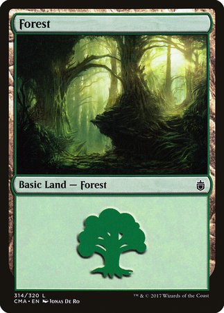 Forest (314) [Commander Anthology] | Jomio and Rueliete's Cards and Comics