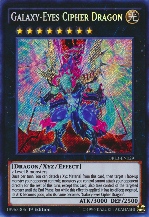 Galaxy-Eyes Cipher Dragon [DRL3-EN029] Secret Rare | Jomio and Rueliete's Cards and Comics