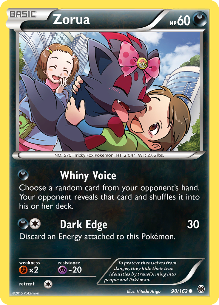 Zorua (90/162) [XY: BREAKthrough] | Jomio and Rueliete's Cards and Comics