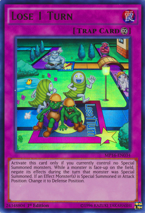 Lose 1 Turn [MP16-EN034] Ultra Rare | Jomio and Rueliete's Cards and Comics