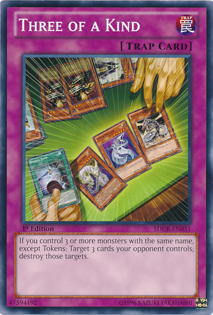 Three of a Kind [SDCR-EN031] Common | Jomio and Rueliete's Cards and Comics