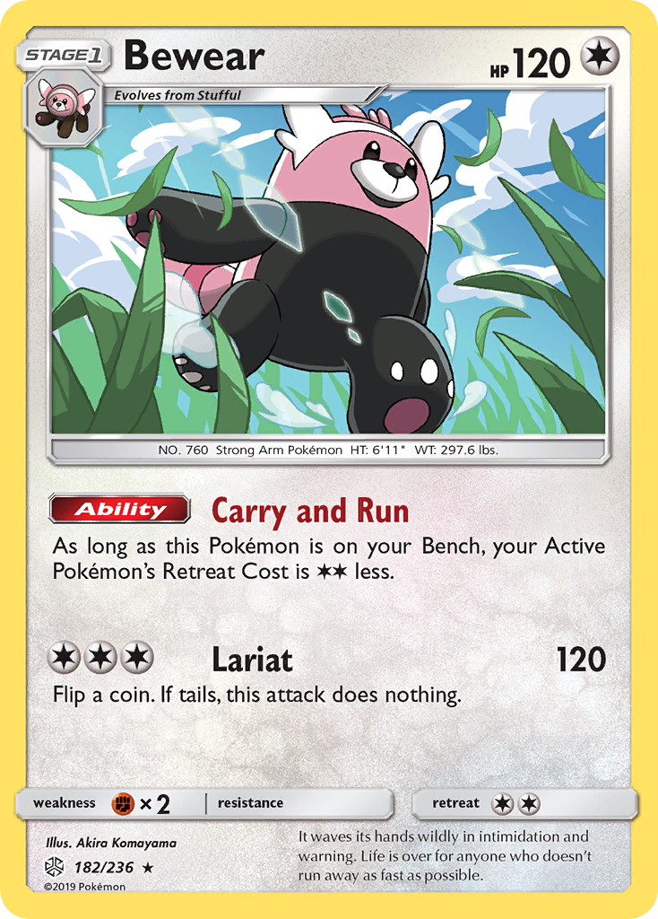 Bewear (182/236) [Sun & Moon: Cosmic Eclipse] | Jomio and Rueliete's Cards and Comics