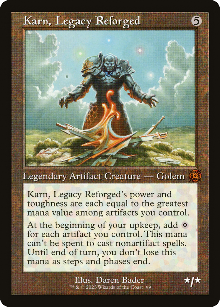 Karn, Legacy Reforged (Retro) [March of the Machine: The Aftermath] | Jomio and Rueliete's Cards and Comics