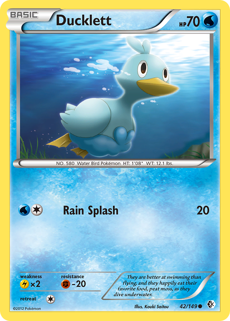 Ducklett (42/149) [Black & White: Boundaries Crossed] | Jomio and Rueliete's Cards and Comics