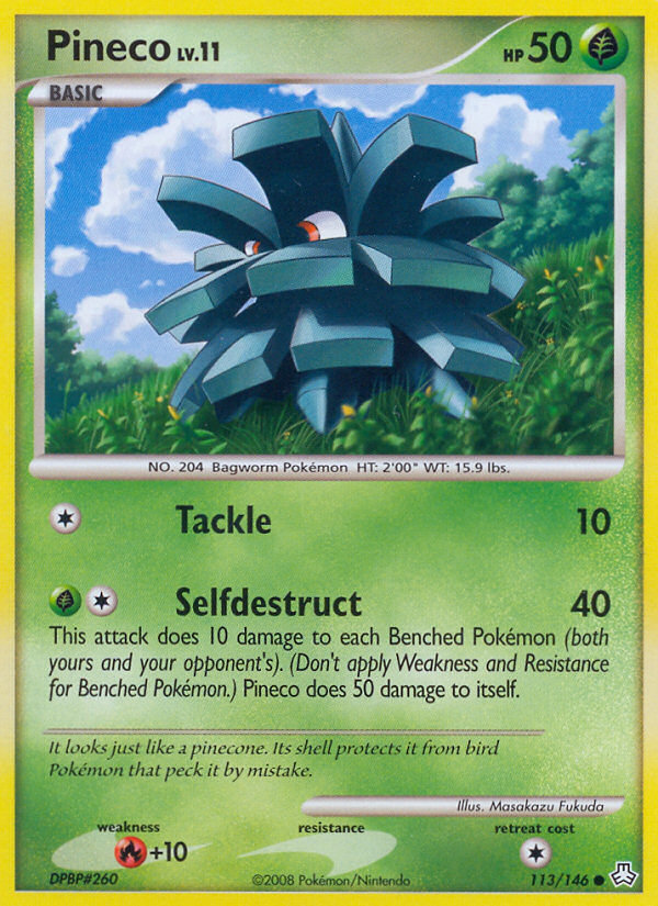 Pineco (113/146) [Diamond & Pearl: Legends Awakened] | Jomio and Rueliete's Cards and Comics