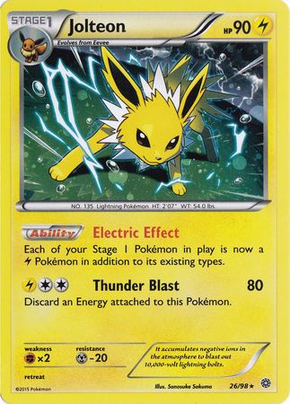 Jolteon (26/98) (Cosmos Holo) [XY: Ancient Origins] | Jomio and Rueliete's Cards and Comics