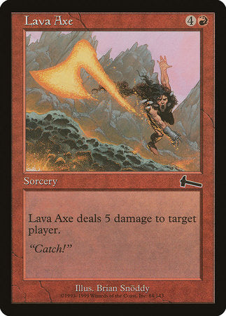 Lava Axe [Urza's Legacy] | Jomio and Rueliete's Cards and Comics