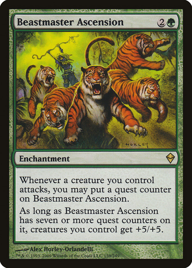 Beastmaster Ascension [Zendikar] | Jomio and Rueliete's Cards and Comics