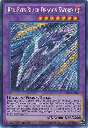 Red-Eyes Black Dragon Sword [DRL2-EN012] Secret Rare | Jomio and Rueliete's Cards and Comics
