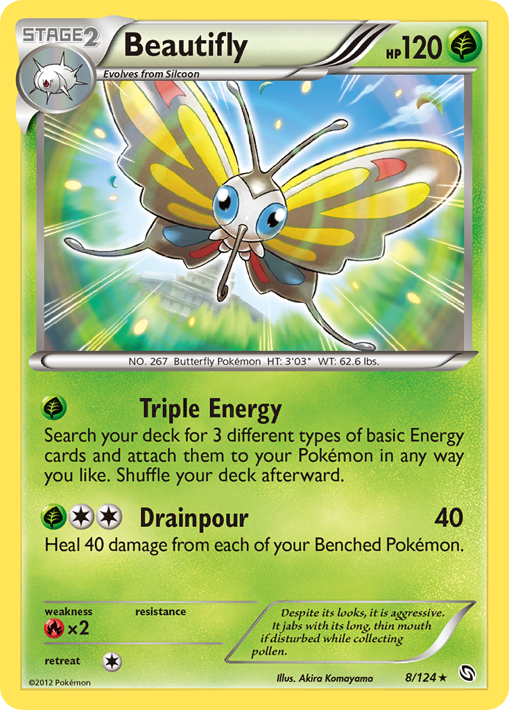 Beautifly (8/124) [Black & White: Dragons Exalted] | Jomio and Rueliete's Cards and Comics